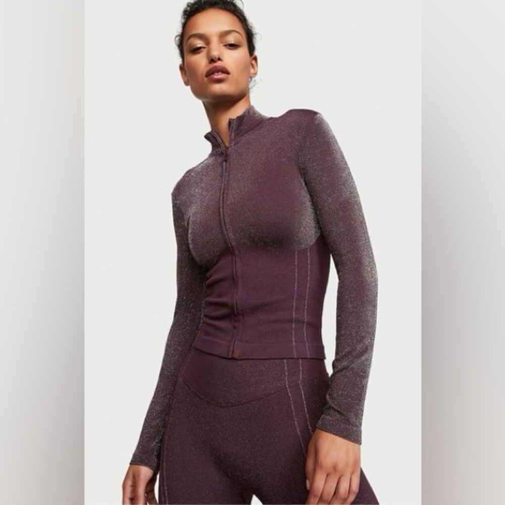 VS Seamless Shimmer Full-Zip Jacket